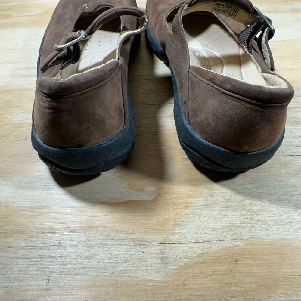Keen Brown Leather Mary Jane Shoes Women’s Size 8 - Picture 6 of 9